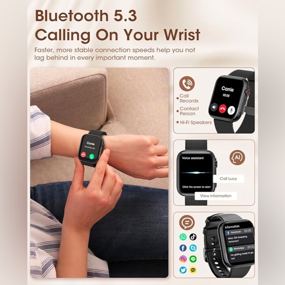 Smart Watch for Women 1.91" HD for Android Phones and iOS Phones - Picture 7 of 7